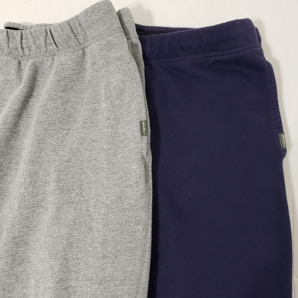 Eddie Bauer two lounge pajamas sleepwear pants Men's large gray andbnm navy blue - Picture 3 of 7